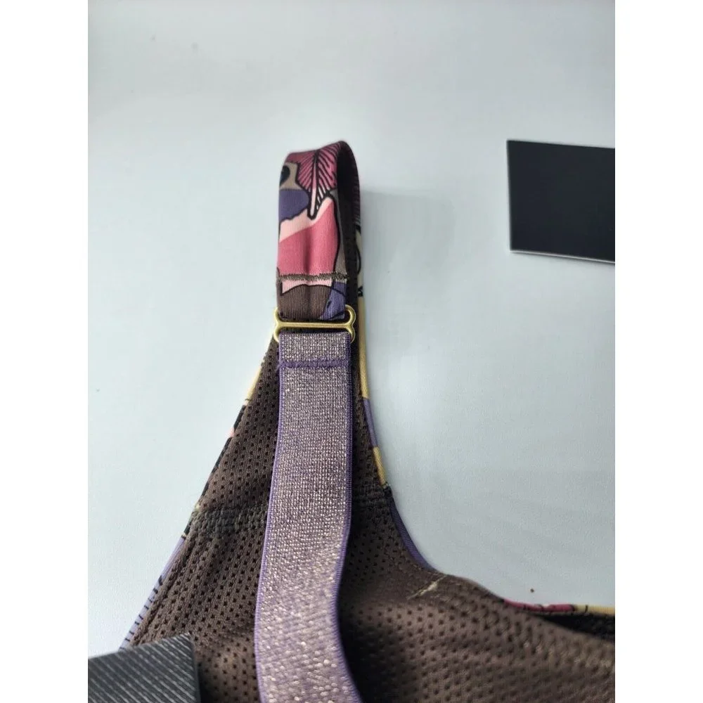 Nike Womens Multicolor Iron Stone Floral-Print Dri-FIT Padded Sports Bra Size S - Picture 10 of 11